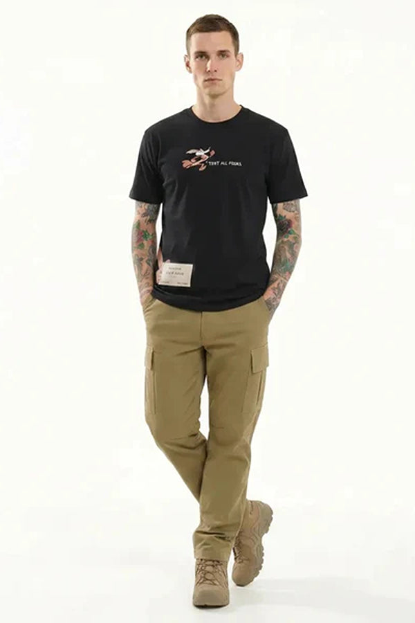 Men Black Looney Tunes Printed T-shirt