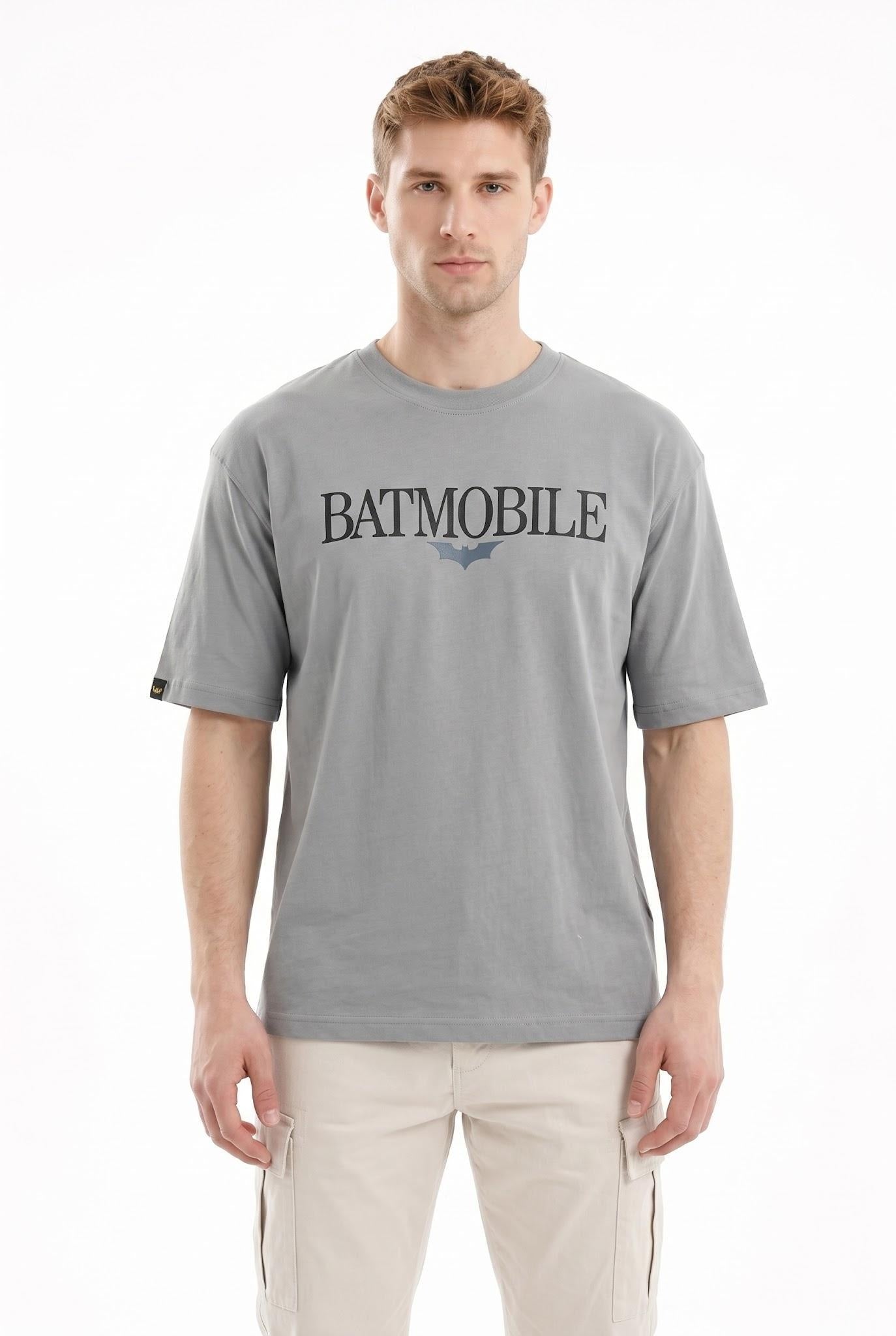 Men High Rise Typography Batman Printed T-shirt