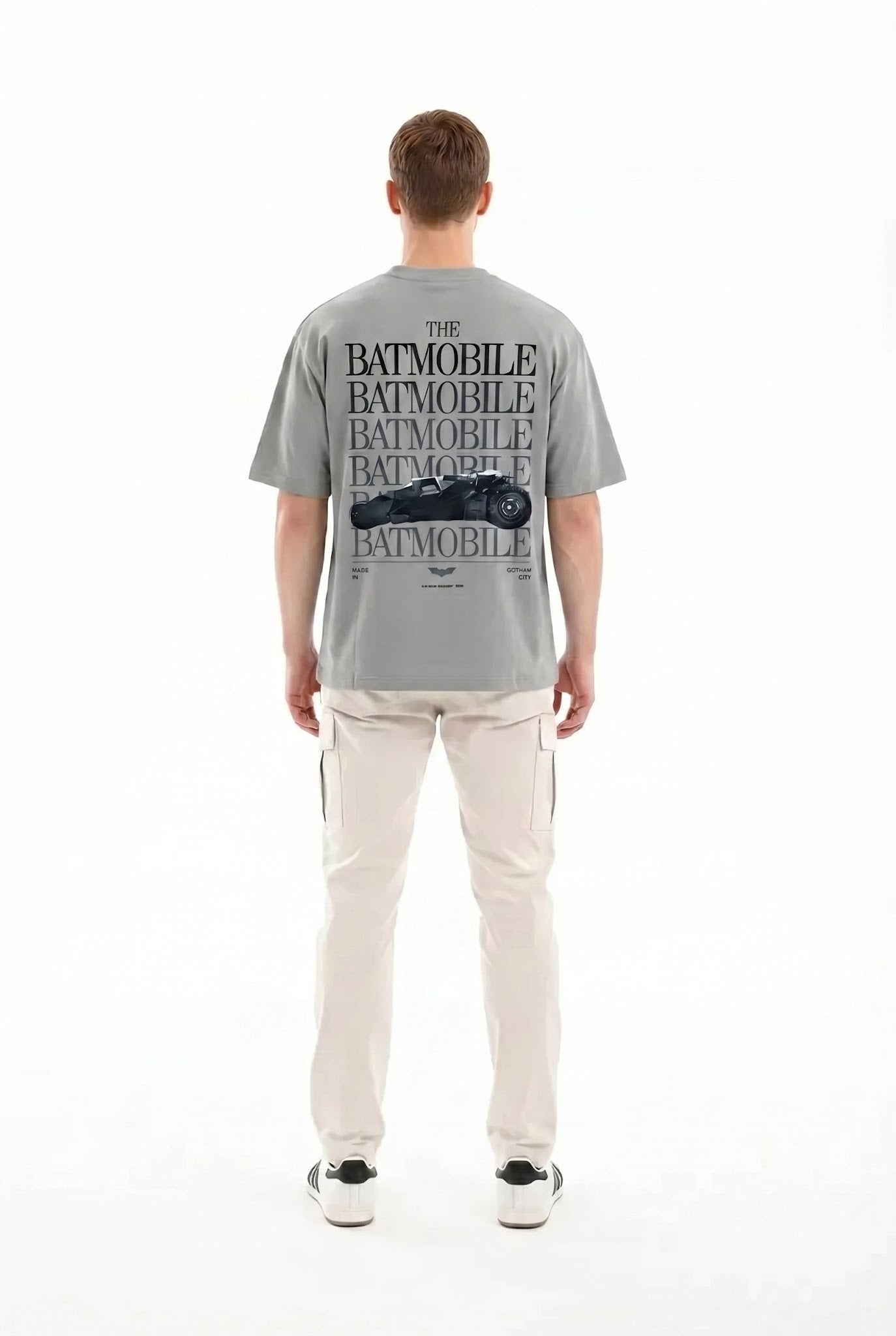 Men High Rise Typography Batman Printed T-shirt