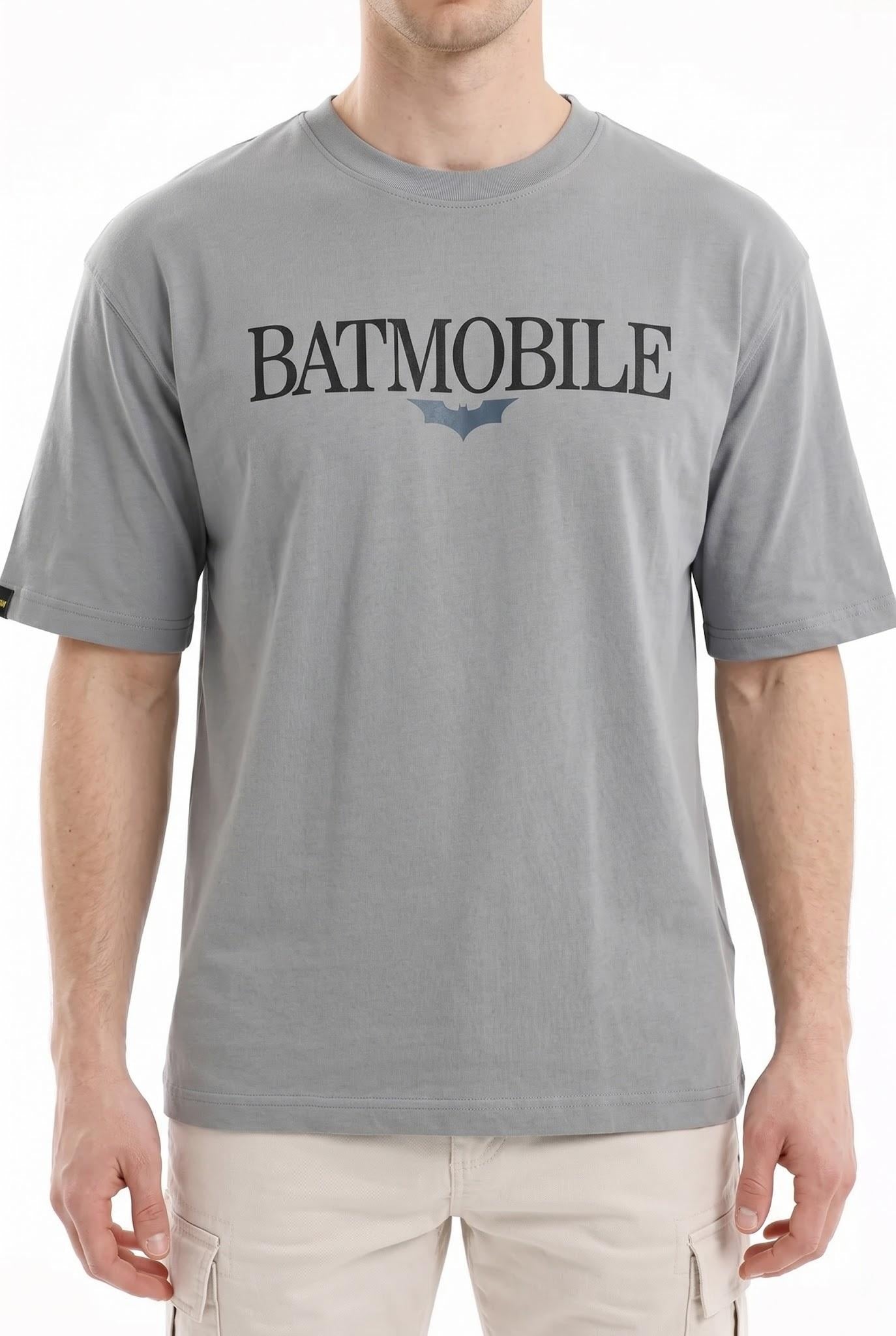 Men High Rise Typography Batman Printed T-shirt