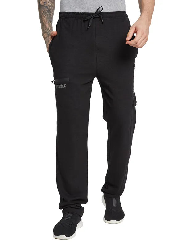 Octave Men Solid Regular Fit Mid-Rise Cotton Regular Joggers