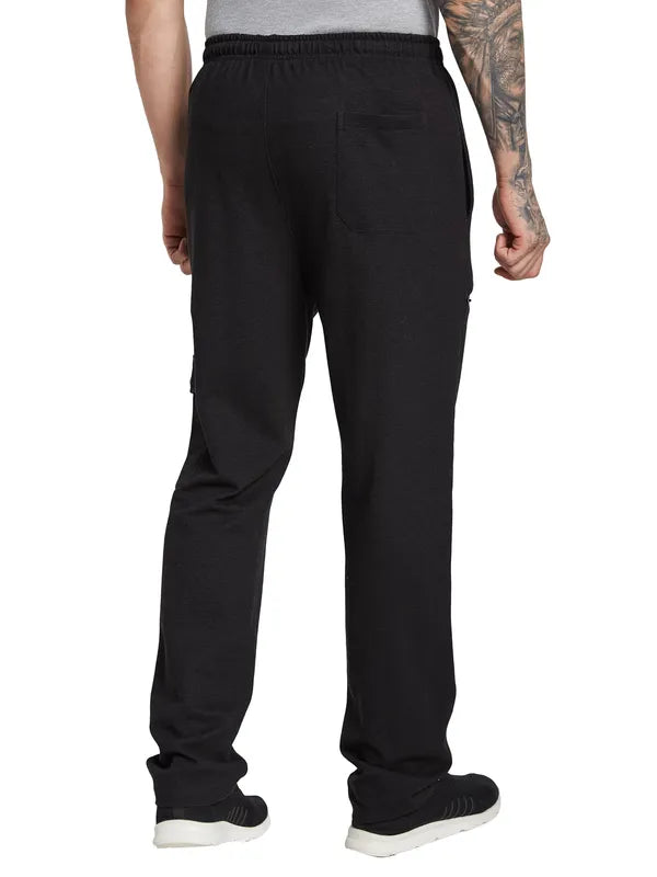 Octave Men Solid Regular Fit Mid-Rise Cotton Regular Joggers