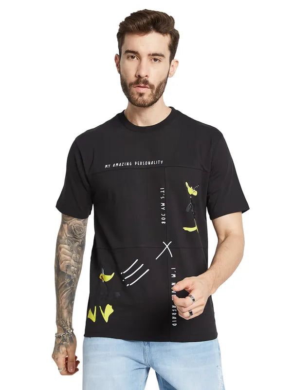 Octave Men Printed Pockets T-Shirt