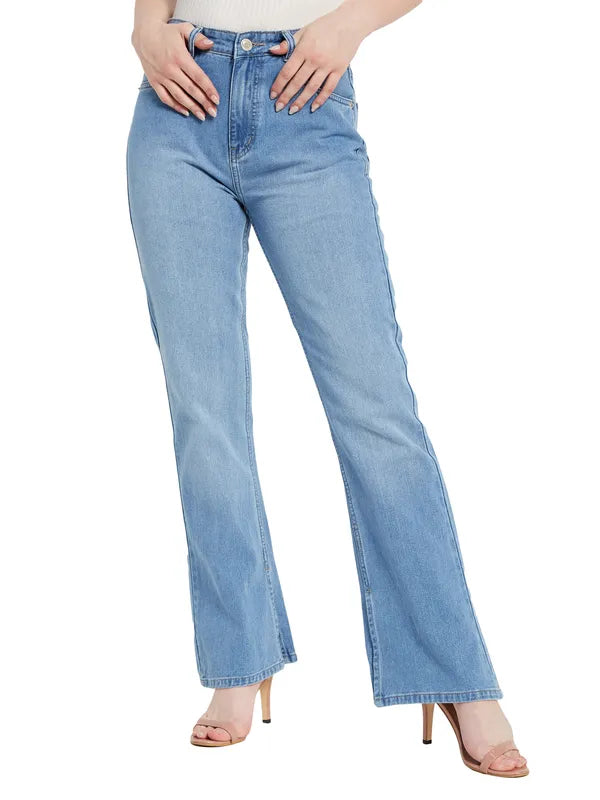 Wide Leg Mid Waist Jeans