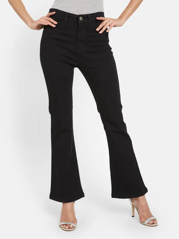 Mettle Women Black Stretchable Jeans