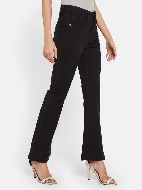 Mettle Women Black Stretchable Jeans