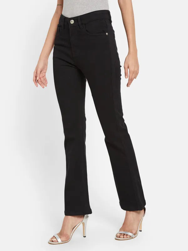 Mettle Women Black Stretchable Jeans