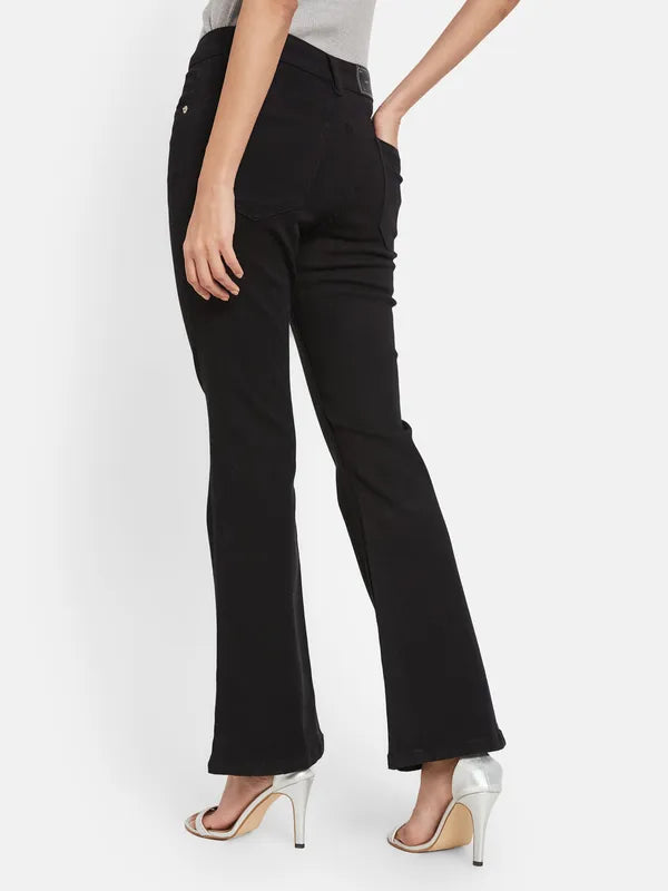 Mettle Women Black Stretchable Jeans