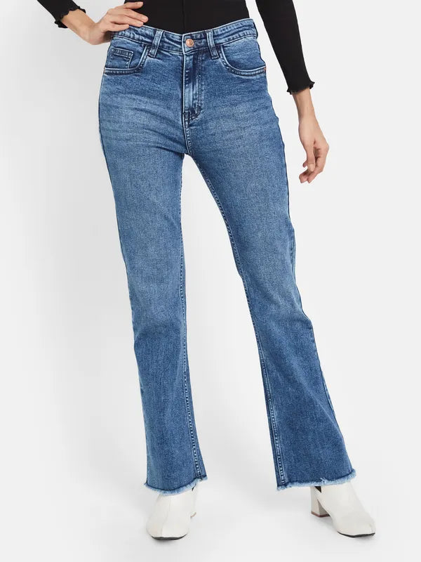 Mettle Women Blue Stretchable Jeans