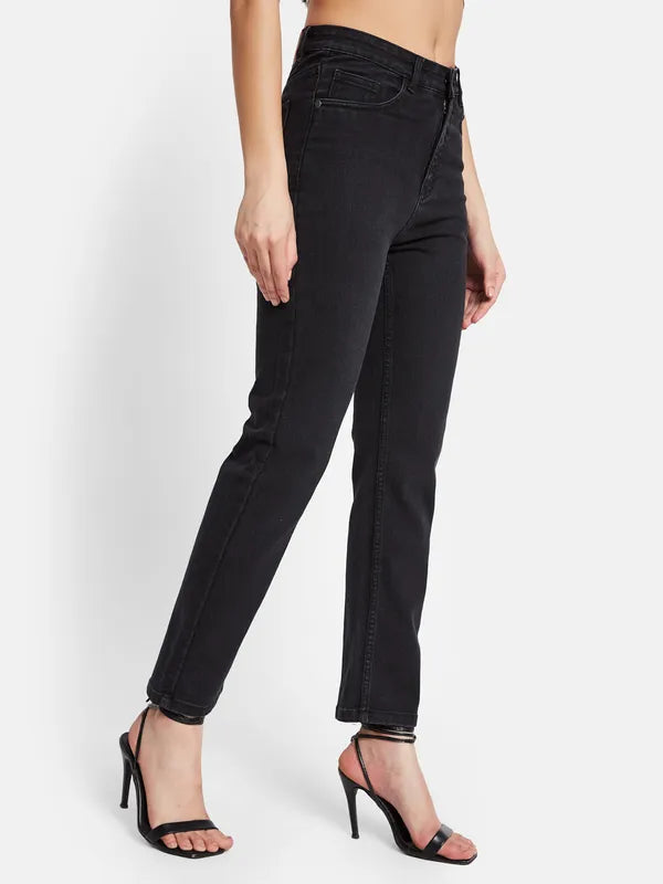 Mettle Women Straight Fit Stretchable Cotton Jeans