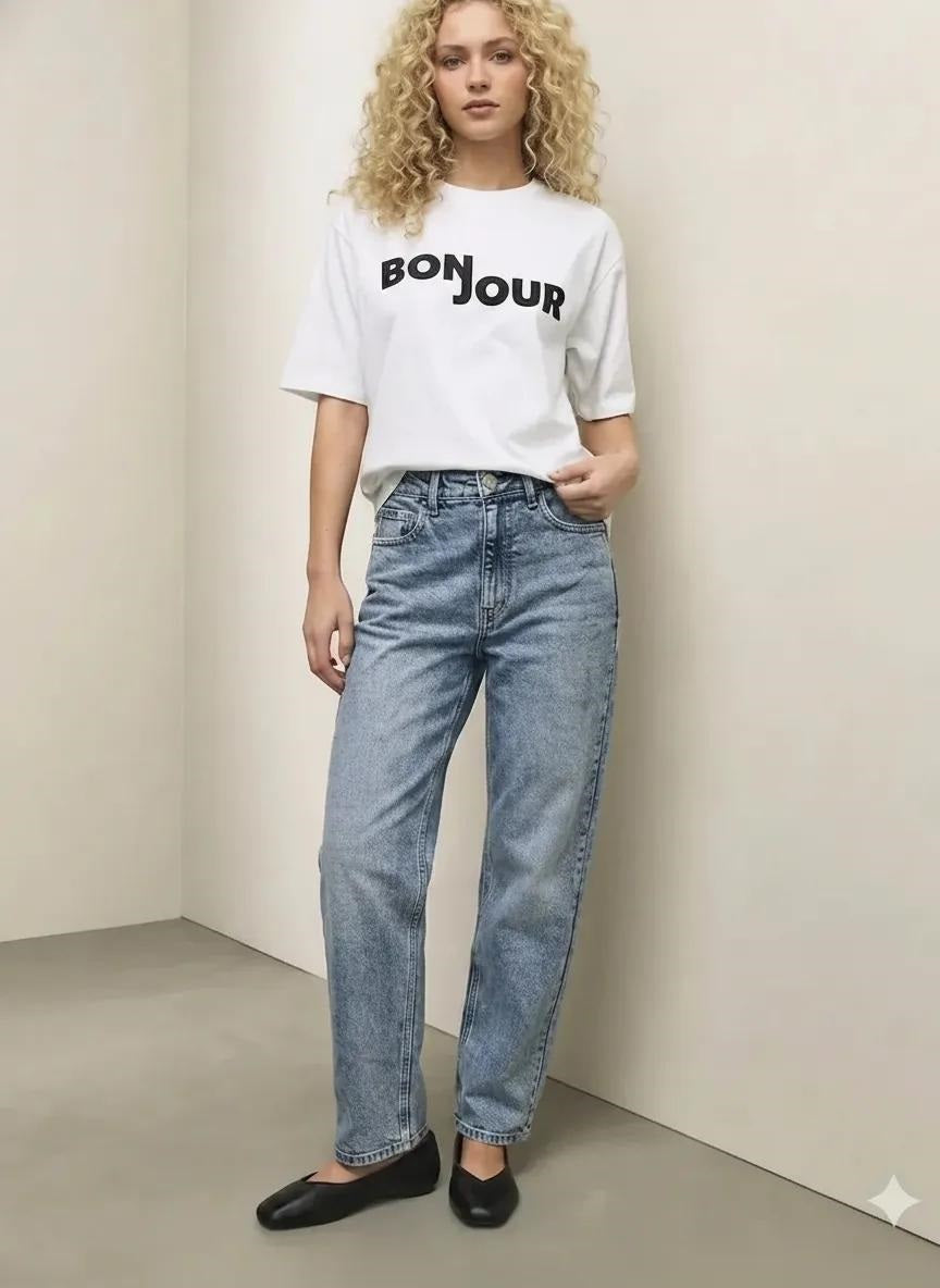 Women Stone Straight Fit Mid-Rise Stretchable Jeans