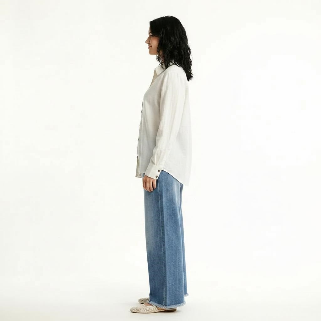 Women Deep Sky Straight Fit Mid-Rise Light Fade Stretchable Jeans