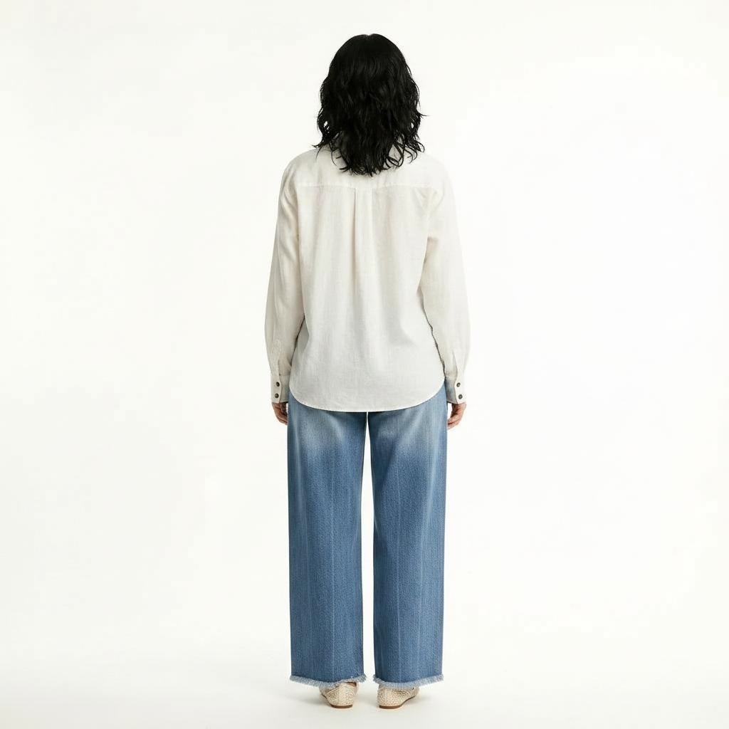 Women Deep Sky Straight Fit Mid-Rise Light Fade Stretchable Jeans