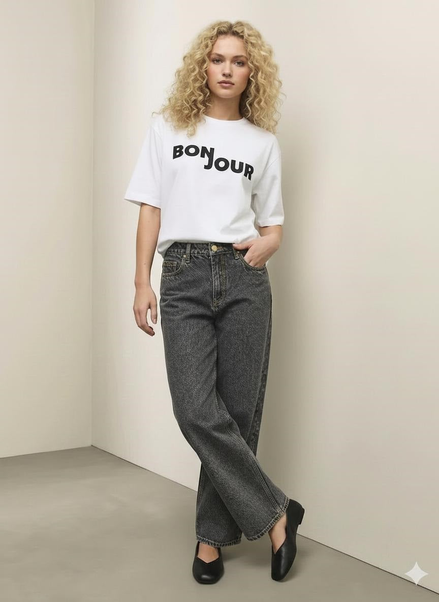 Women Dark Blue Straight Fit Mid-Rise Stretchable Jeans