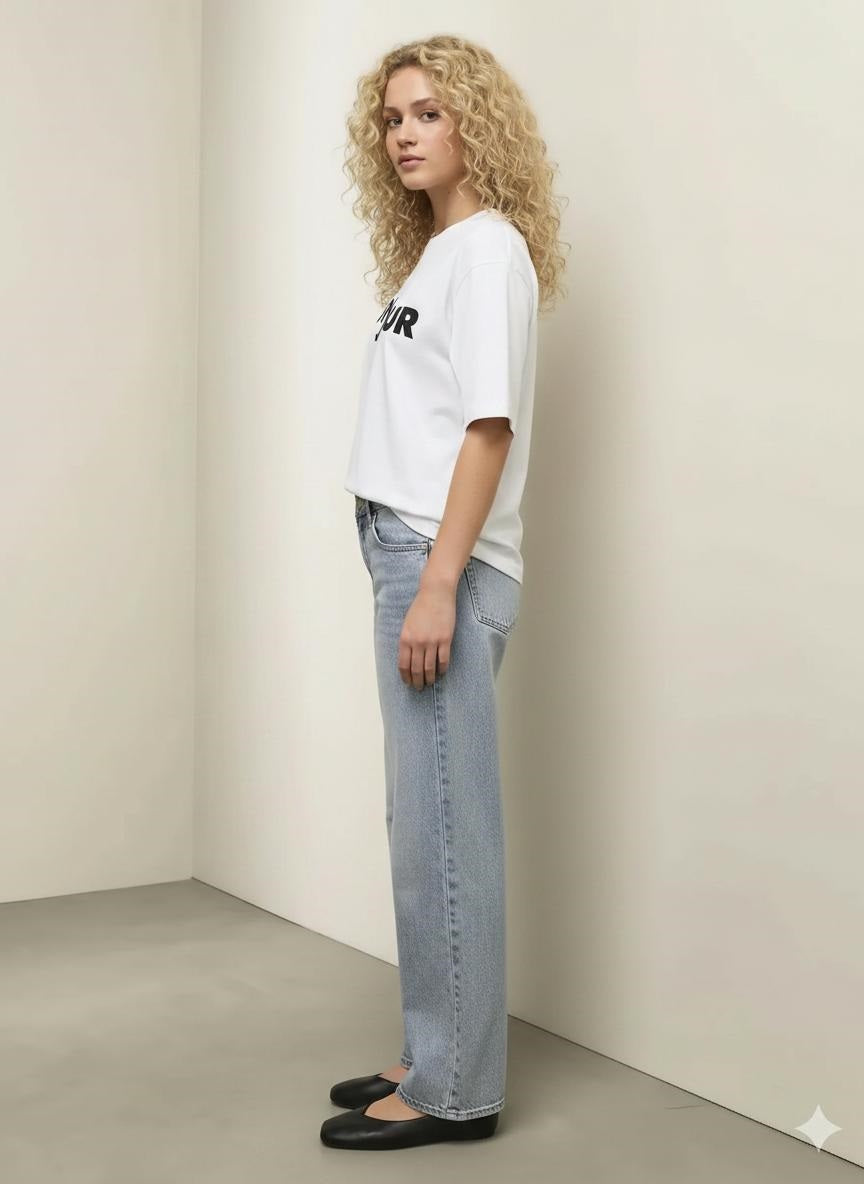 Women Medium Blue Straight Fit Mid-Rise Stretchable Jeans