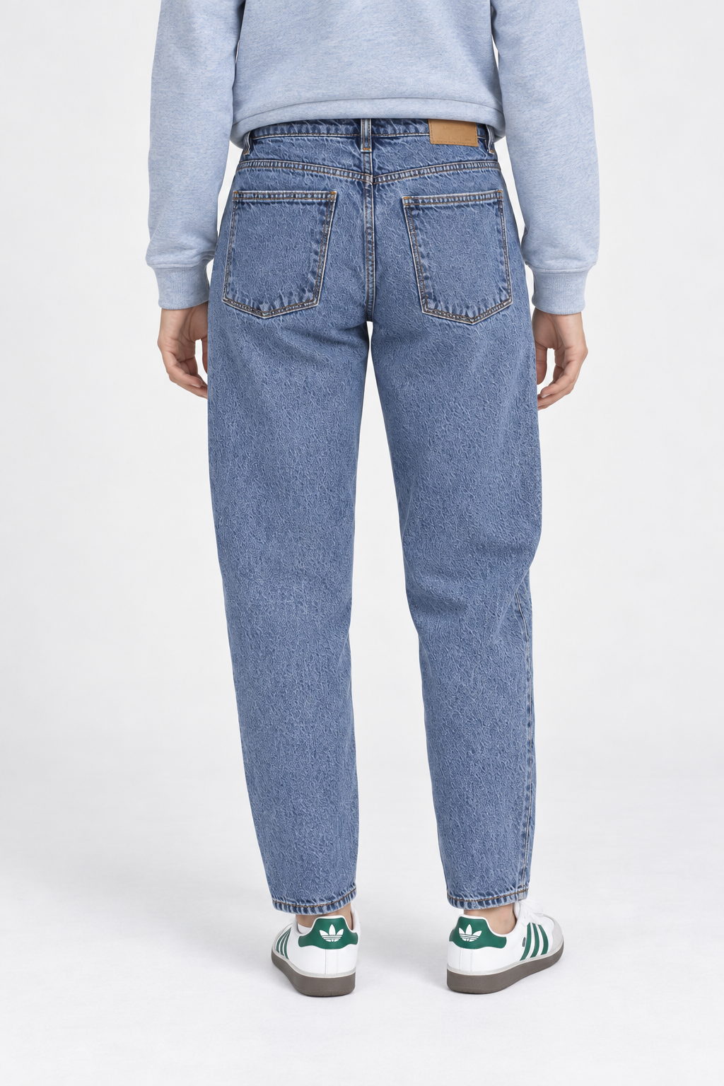 Women’s Rugged Blue High Rise Straight Fit Jeans |