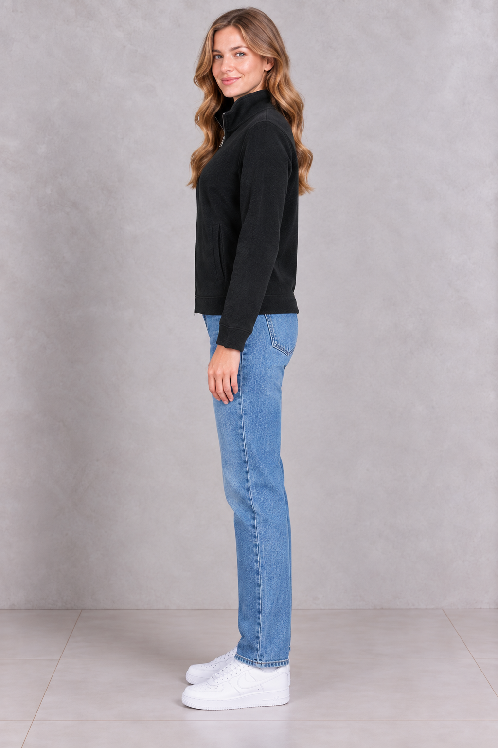 Women’s Urban Blue Denim Straight Fit Jeans – Classic Full-Length Everyday Jeans