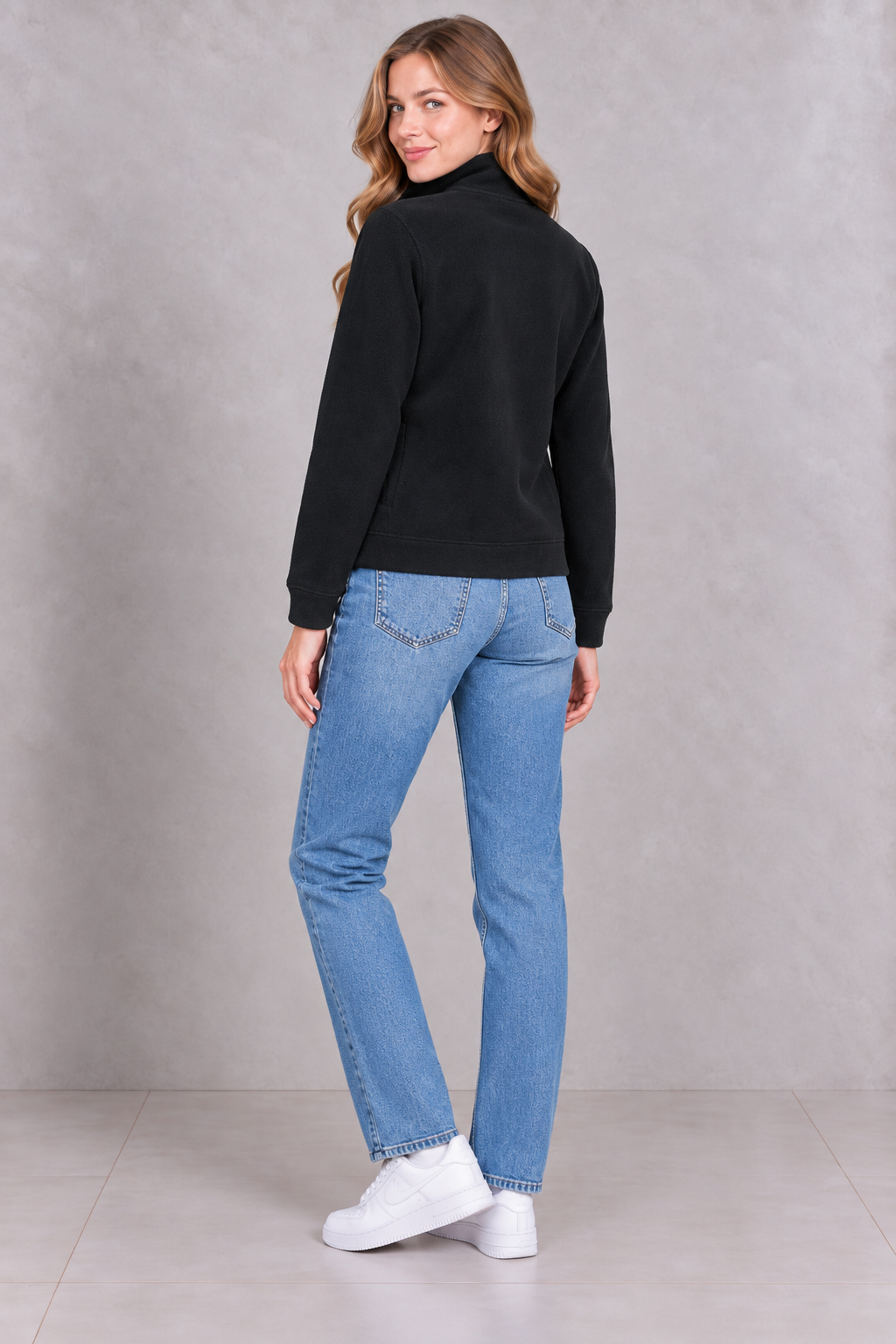 Women’s Urban Blue Denim Straight Fit Jeans – Classic Full-Length Everyday Jeans