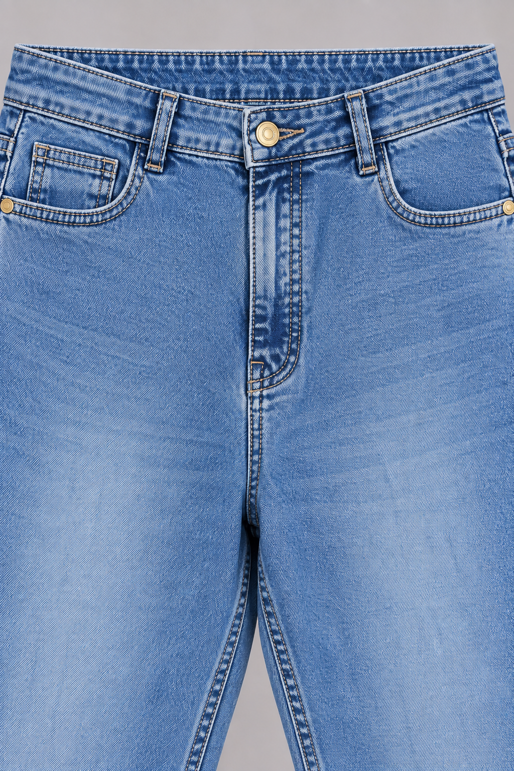 Women’s Urban Blue Denim Straight Fit Jeans – Classic Full-Length Everyday Jeans