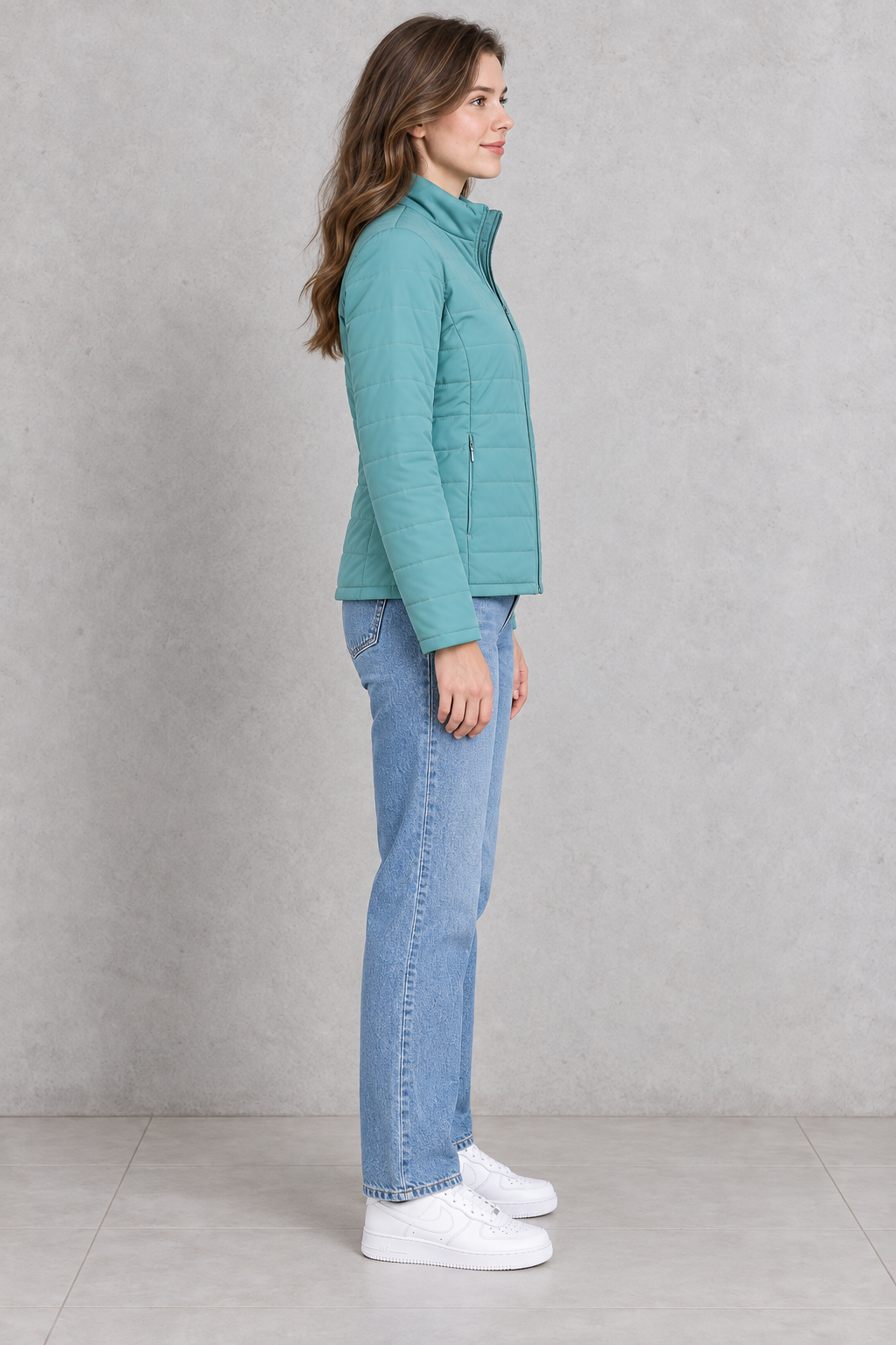 Women’s Cloud Blue Denim Straight Fit Jeans – Classic Full-Length Casual Jeans