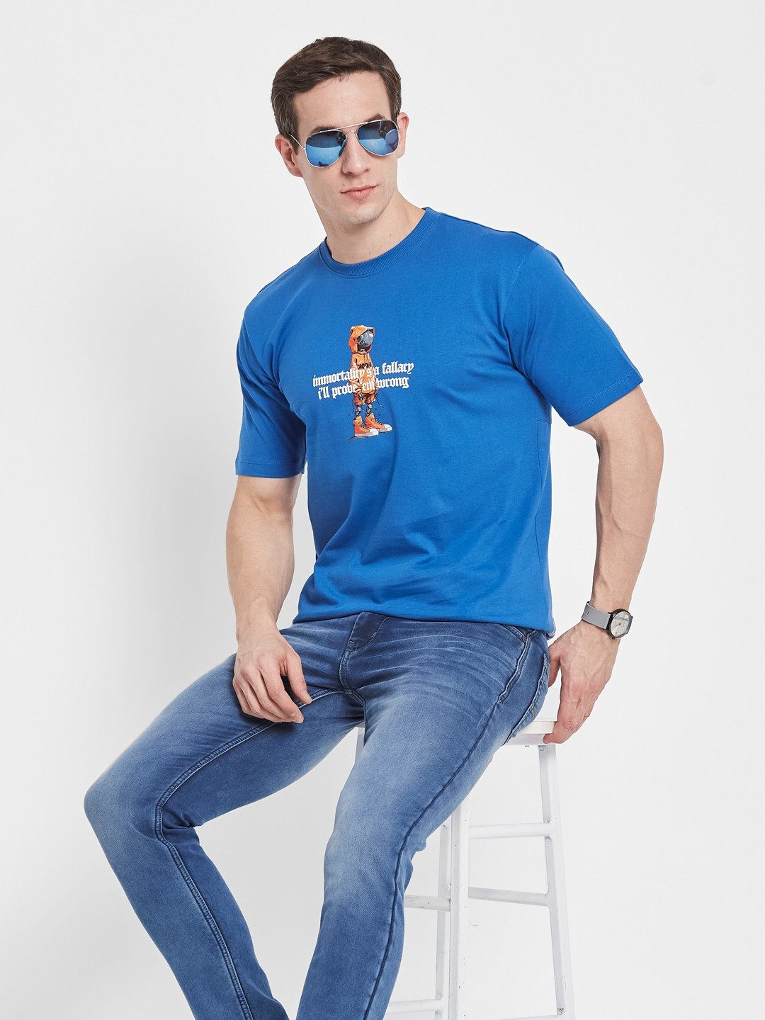 Octave Men Printed T-shirt