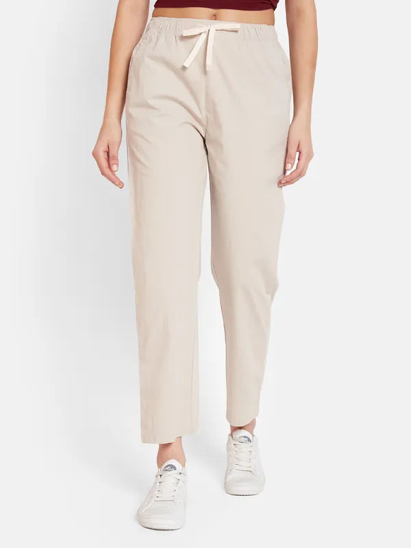 Mettle Women Mid Rise Outdoor Cotton Track Pants