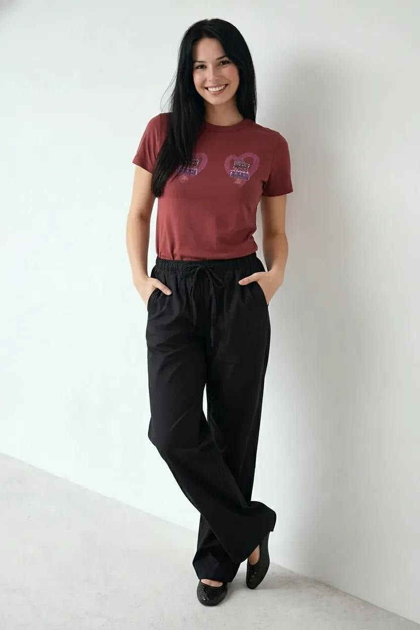 Women Black Regular Fit Track Pants