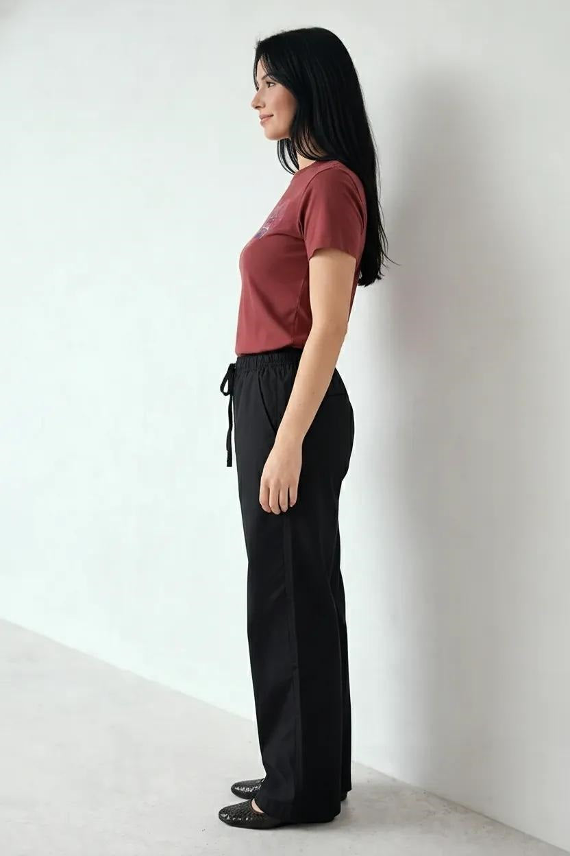 Women Black Regular Fit Track Pants