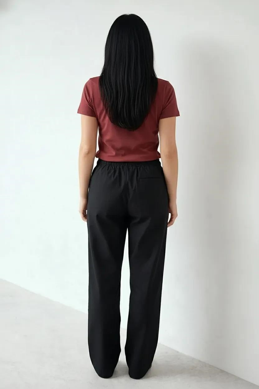 Women Black Regular Fit Track Pants