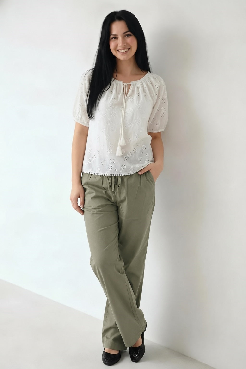 Women Olive Regular Fit Track Pants