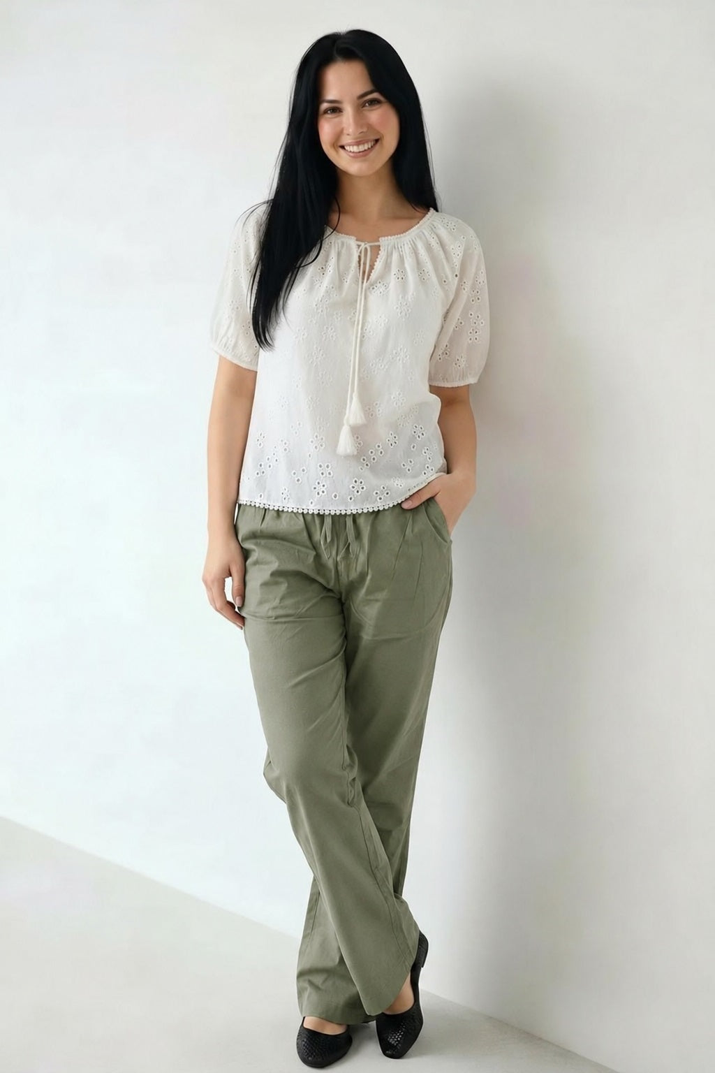 Women Olive Regular Fit Track Pants