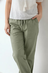 Women Olive Regular Fit Track Pants
