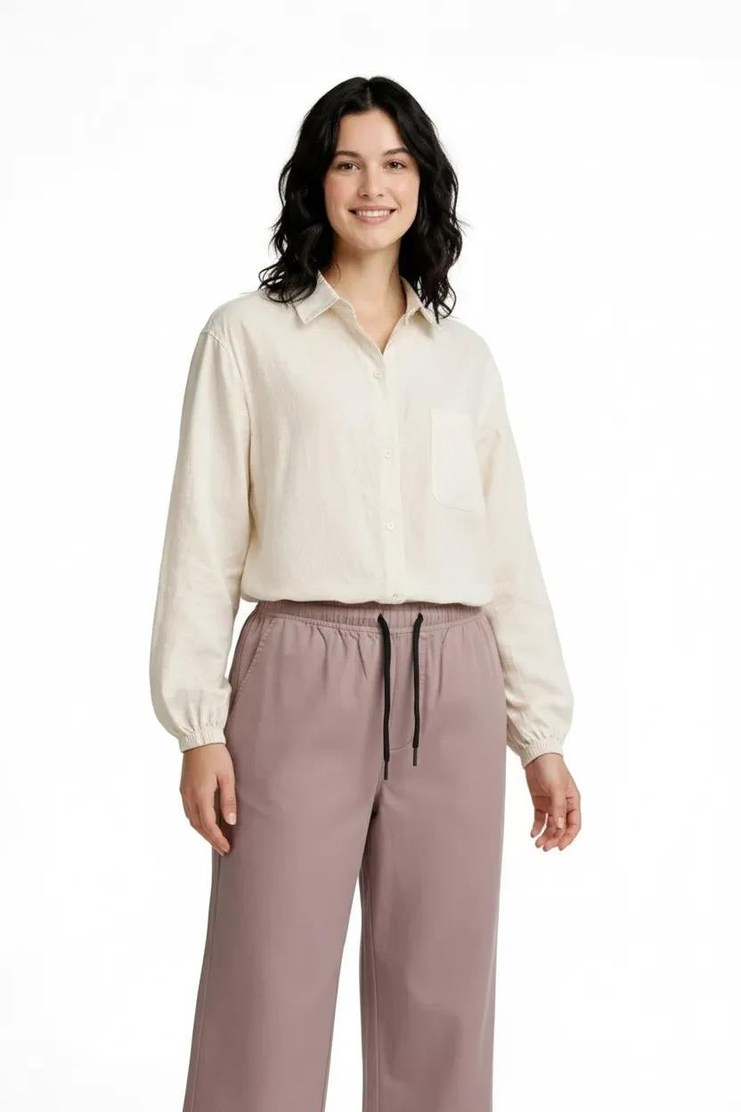 METTLE Women Suede Pink Regular Fit Track Pants