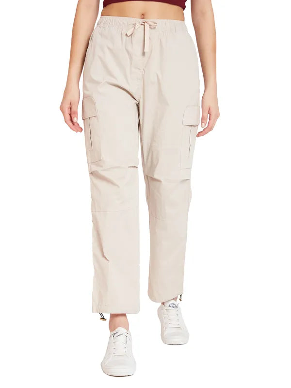 Mettle Women Mid-Rise Cotton Track Pants