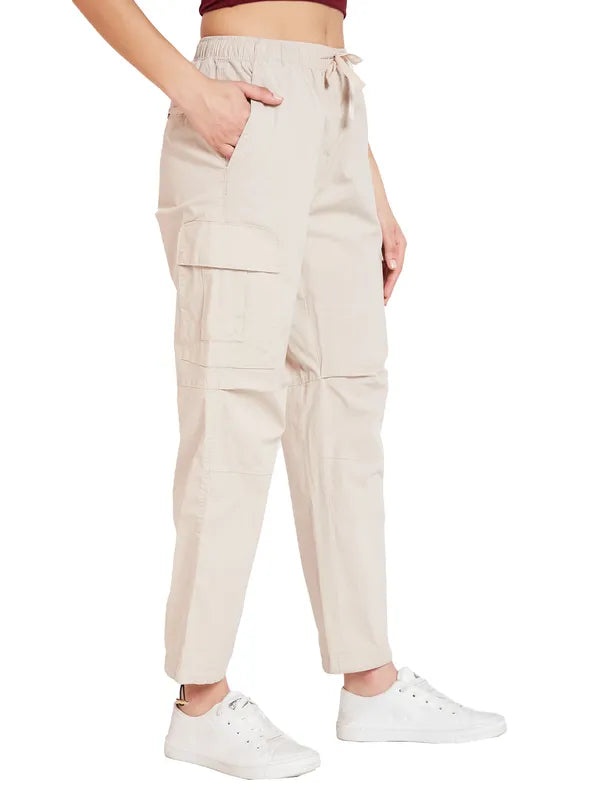 Mettle Women Mid-Rise Cotton Track Pants