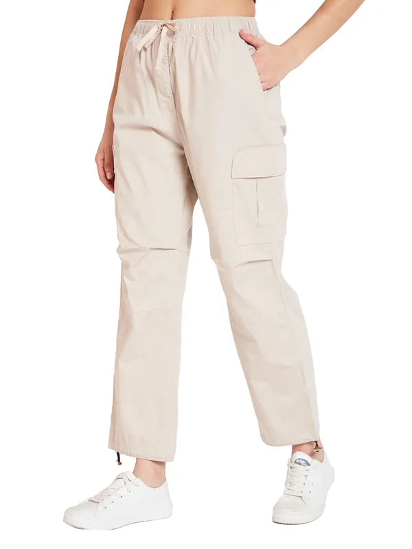 Mettle Women Mid-Rise Cotton Track Pants