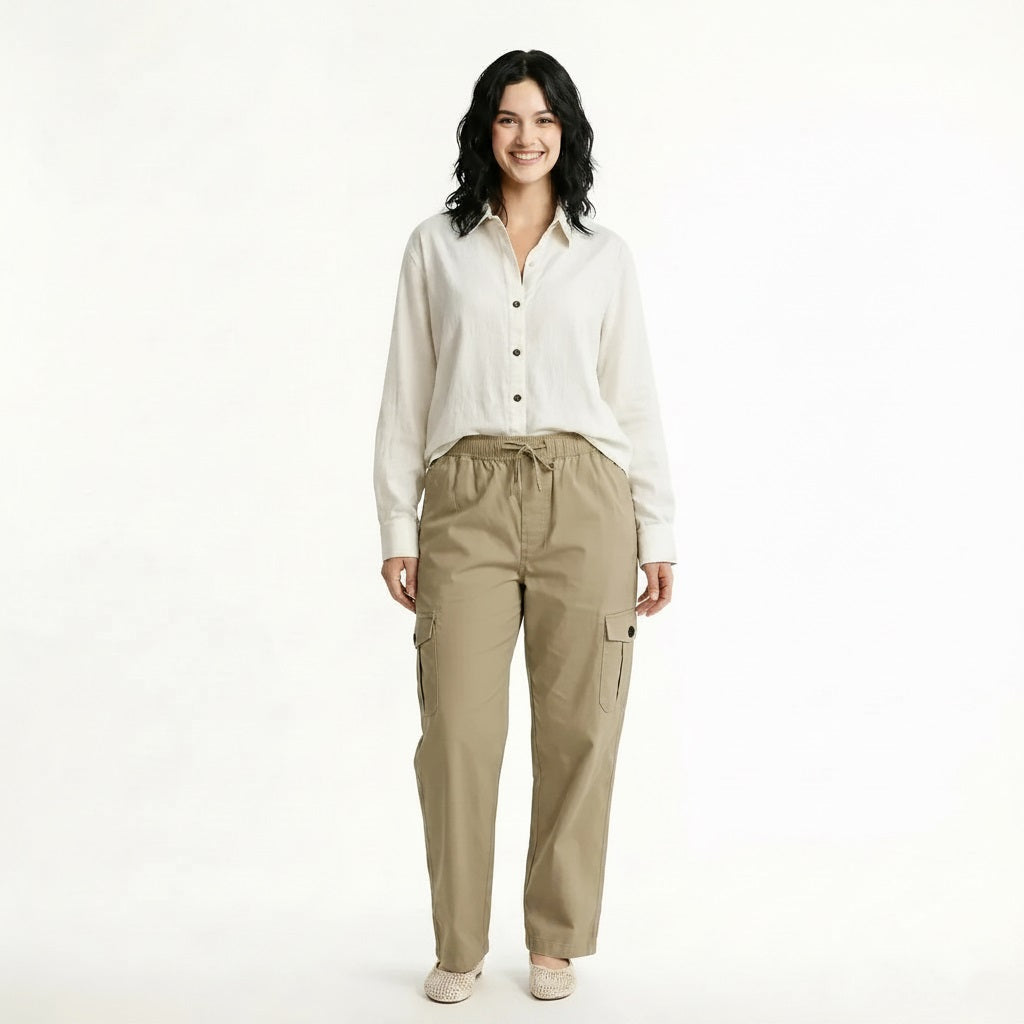 Women Safari Regular Fit Solid Track Pants