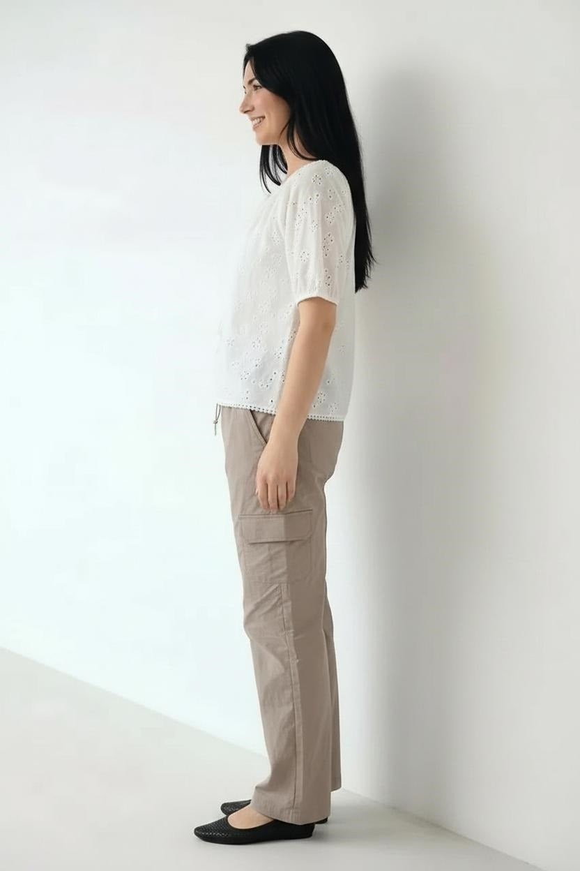 Women Sand Regular Fit Cargos
