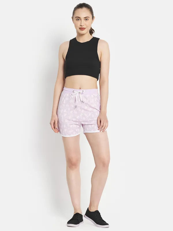 Women Lavender Shorts