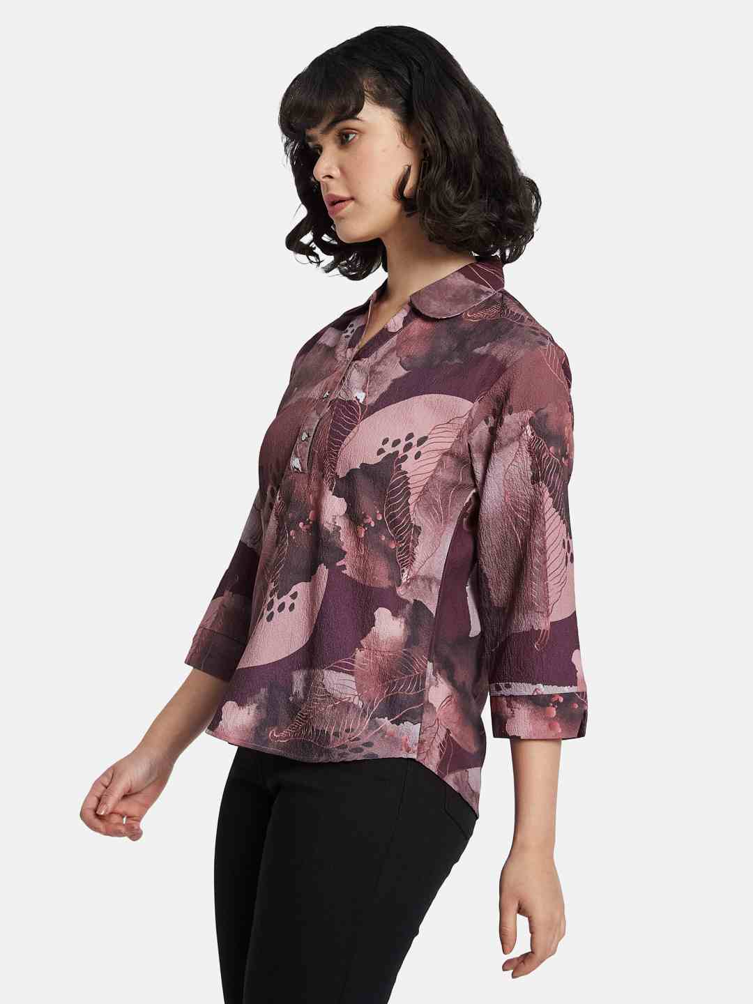 METTLE Floral Print Cotton Top