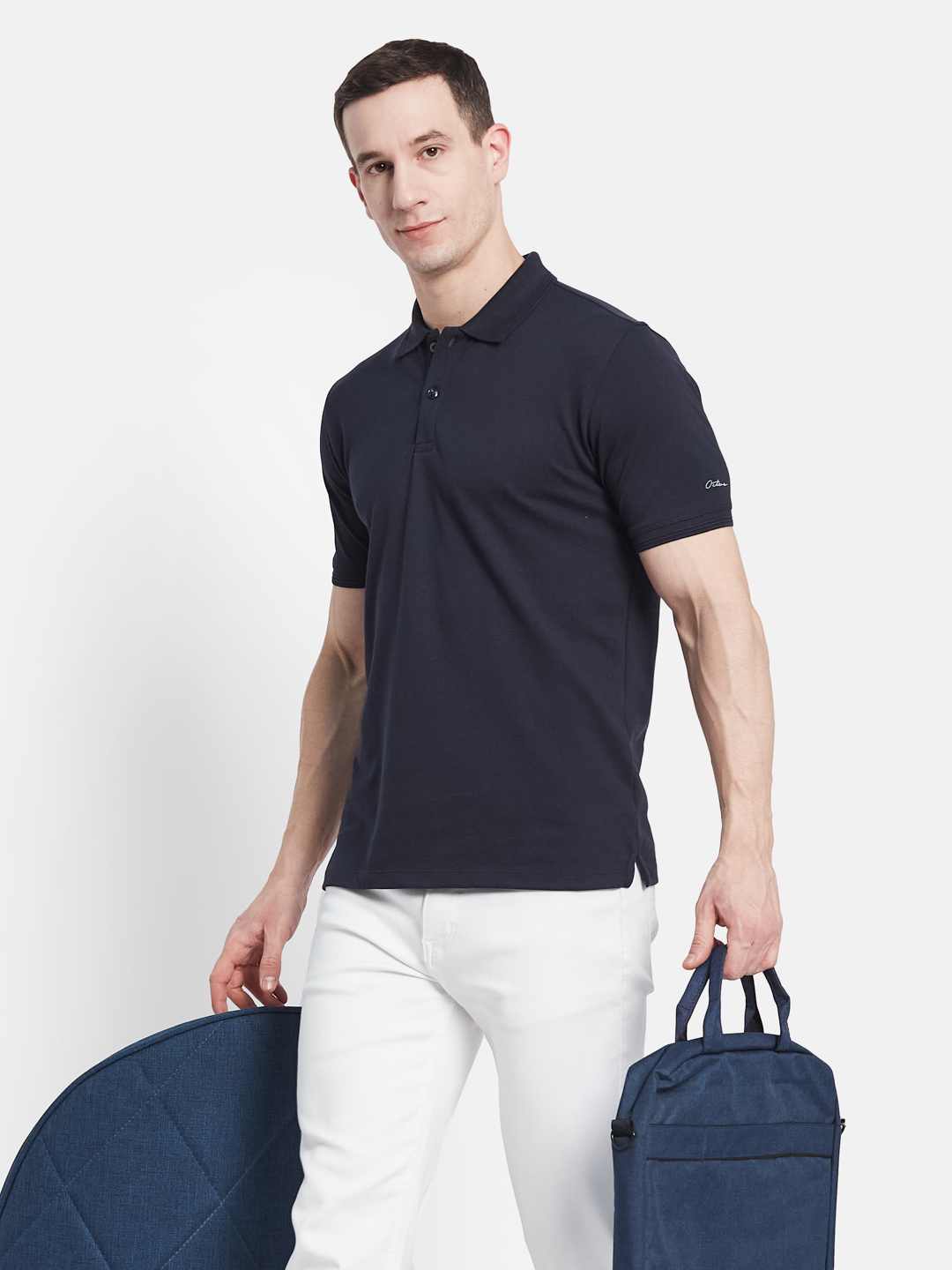 Octave Men Polo Collar T-shirt