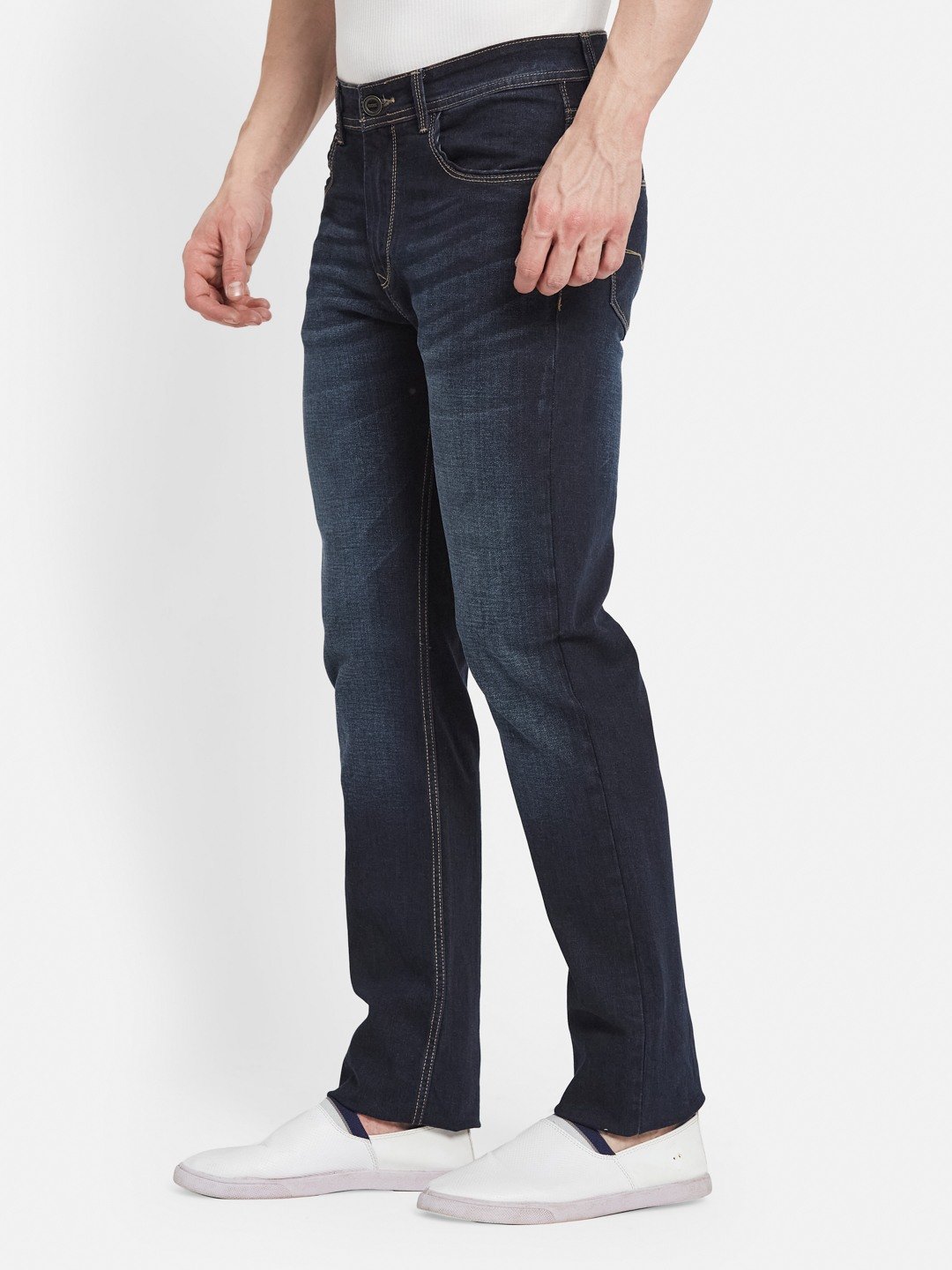Octave Men Heavy Fade Slim Fit Stretchable Jeans