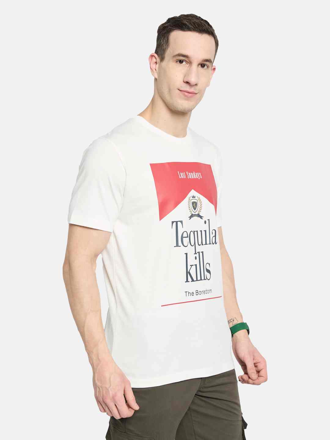 Octave Men Printed T-shirt