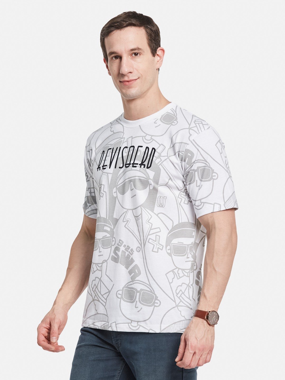 Octave Men Printed T-shirt