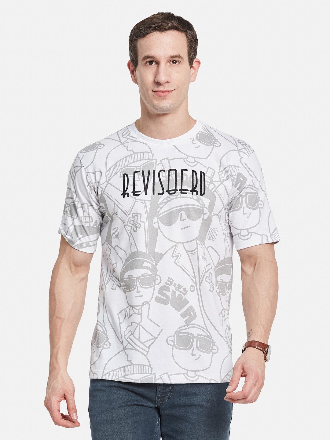 Octave Men Printed T-shirt