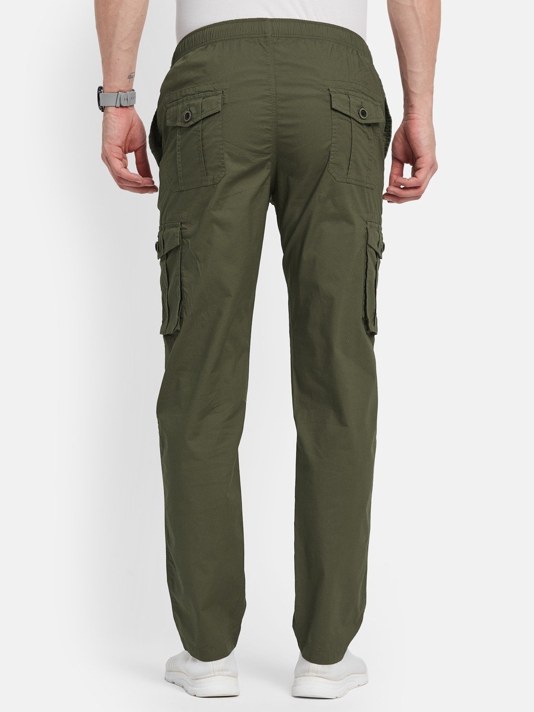 Octave Men Regular Fit Cargos Trousers