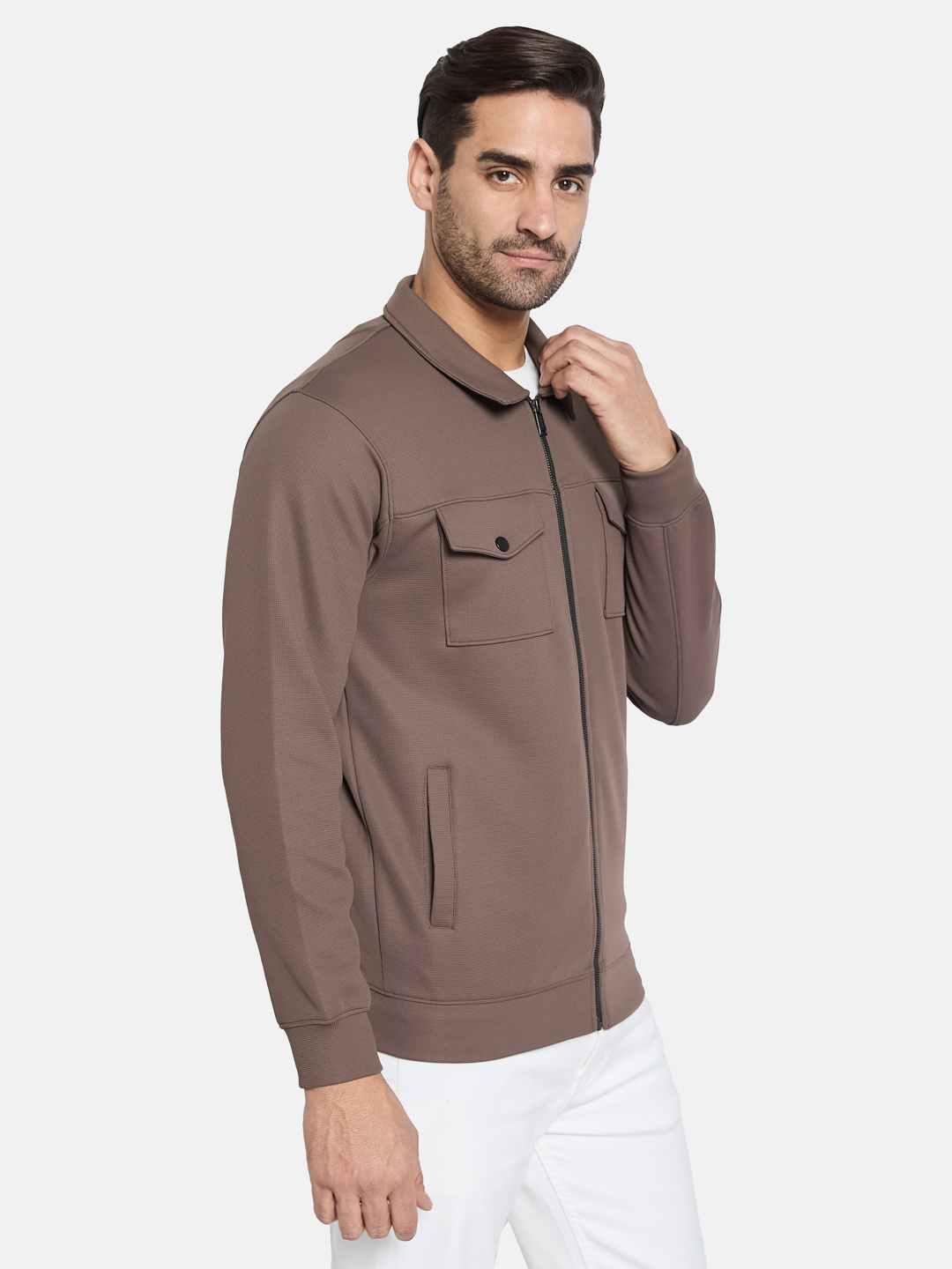 Octave Men Front-Open Sweatshirt