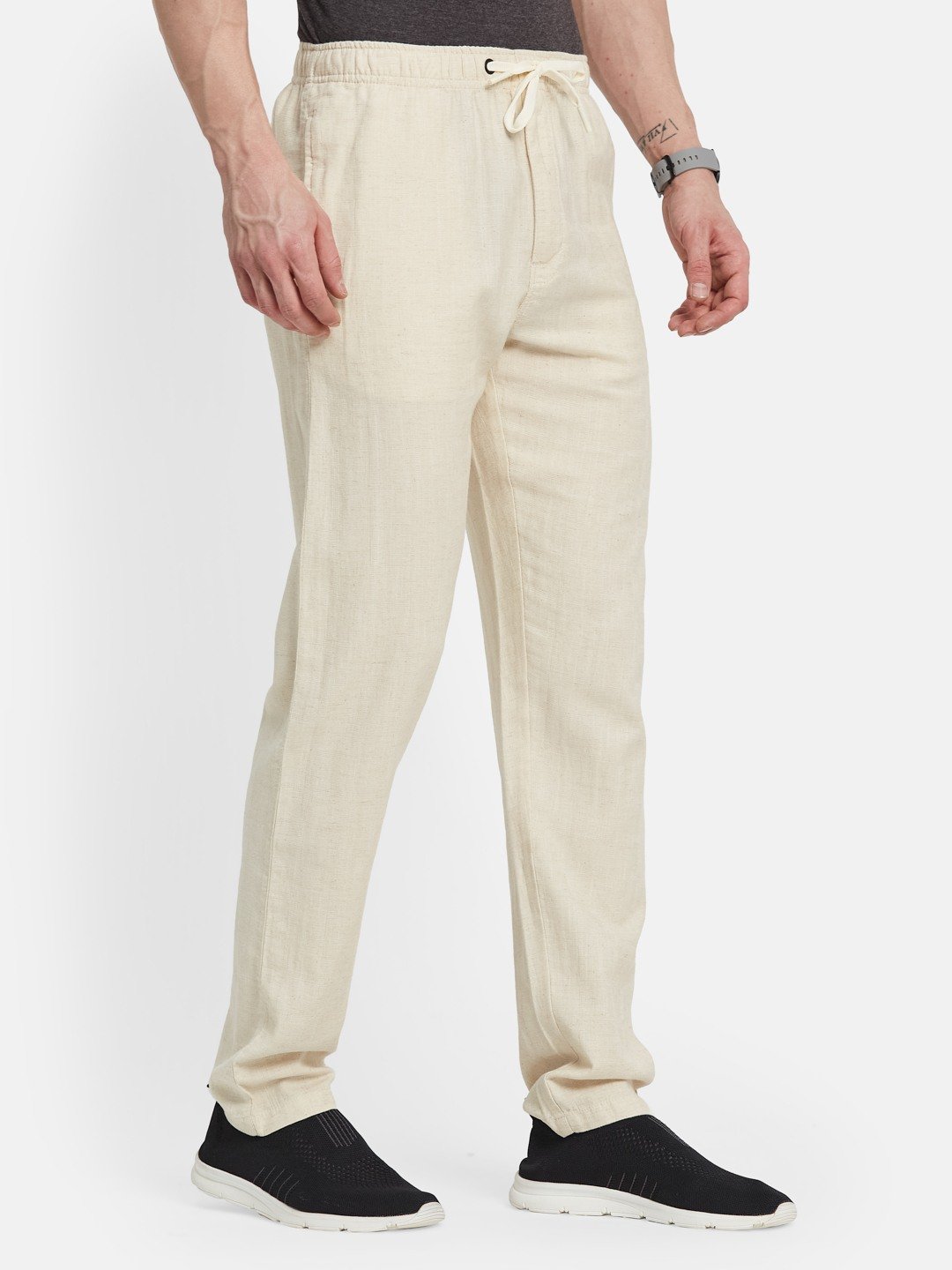 Octave Men Cotton Mid-Rise Track Pant