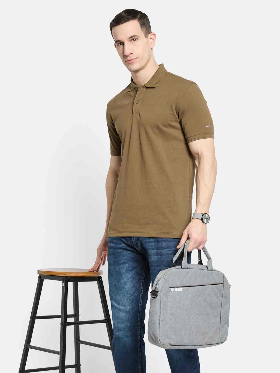Octave Men Polo Collar T-shirt
