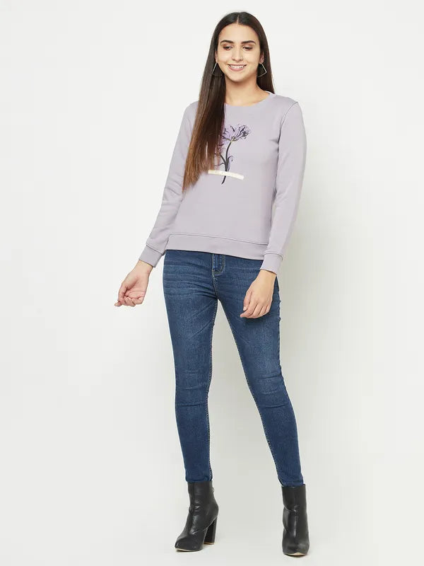 Women Lilac Sweatshirts